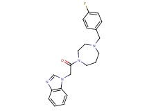 1-{2-[4-(4-fluorobenzyl)-1,4-diazepan-1-yl]-2-oxoethyl}-1H-benzimidazole