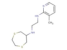 N-1,4-dithiepan-6-yl-N'-(3-methylpyridin-2-yl)ethane-1,2-diamine