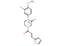(1S*,4S*)-2-(3-chloro-4-methoxyphenyl)-5-[(2E)-3-(2-thienyl)-2-propenoyl]-2,5-diazabicyclo[2.2.1]heptan-3-one