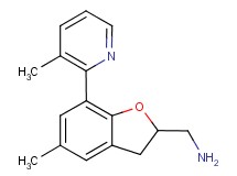 1-[5-methyl-7-(3-methylpyridin-2-yl)-2,3-dihydro-1-benzofuran-2-yl]methanamine