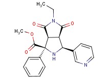 methyl (1S*,3S*,3aR*,6aS*)-5-ethyl-4,6-dioxo-1-phenyl-3-pyridin-3-yloctahydropyrrolo[3,4-c]pyrrole-1-carboxylate