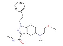 5-[(2-methoxyethyl)(methyl)amino]-N-methyl-1-(2-phenylethyl)-4,5,6,7-tetrahydro-1H-indazole-3-carboxamide