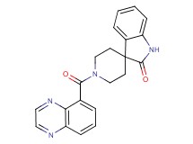 1'-(quinoxalin-5-ylcarbonyl)spiro[indole-3,4'-piperidin]-2(1H)-one