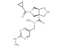 (3aR*,6aR*)-2-(cyclopropylcarbonyl)-N-methyl-N-{[2-(methylamino)pyrimidin-5-yl]methyl}hexahydropyrrolo[3,4-c]pyrrole-3a(1H)-carboxamide