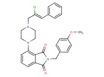 4-{4-[(2Z)-2-chloro-3-phenyl-2-propen-1-yl]-1-piperazinyl}-2-(4-methoxybenzyl)-1H-isoindole-1,3(2H)-dione