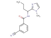 3-cyano-N-[1-(1-methyl-1H-imidazol-2-yl)butyl]benzamide