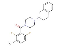 1-(2,6-difluoro-3-methylbenzoyl)-4-(1,2,3,4-tetrahydro-2-naphthalenyl)piperazine