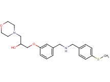1-[3-({[4-(methylthio)benzyl]amino}methyl)phenoxy]-3-(4-morpholinyl)-2-propanol