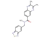 N-(2,1,3-benzothiadiazol-5-ylmethyl)-N,2,3-trimethyl-6-quinoxalinecarboxamide