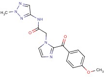 2-[2-(4-methoxybenzoyl)-1H-imidazol-1-yl]-N-(2-methyl-2H-1,2,3-triazol-4-yl)acetamide