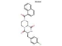 (3S,9aR)-3-(4-chlorobenzyl)-8-(1-naphthoyl)tetrahydro-2H-pyrazino[1,2-a]pyrazine-1,4(3H,6H)-dione