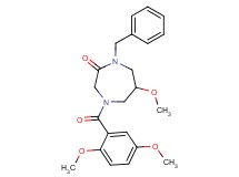 1-benzyl-4-(2,5-dimethoxybenzoyl)-6-methoxy-1,4-diazepan-2-one