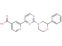2-[2-(2-phenylmorpholin-4-yl)pyrimidin-4-yl]isonicotinic acid