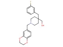 [1-(2,3-dihydro-1,4-benzodioxin-6-ylmethyl)-4-(3-fluorobenzyl)-4-piperidinyl]methanol