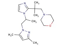 4-(2-{1-[2-(3,5-dimethyl-1H-pyrazol-1-yl)-1-methylethyl]-1H-imidazol-2-yl}-2-methylpropyl)morpholine