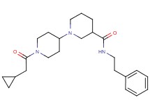 1'-(cyclopropylacetyl)-N-(2-phenylethyl)-1,4'-bipiperidine-3-carboxamide