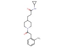 N-cyclopropyl-3-{1-[(2-methylphenyl)acetyl]-4-piperidinyl}propanamide