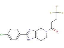 2-(4-chlorophenyl)-5-(4,4,4-trifluorobutanoyl)-4,5,6,7-tetrahydro-1H-imidazo[4,5-c]pyridine