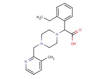 (2-ethylphenyl){4-[(3-methylpyridin-2-yl)methyl]piperazin-1-yl}acetic acid