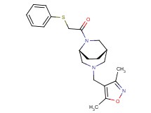 (1S*,5R*)-3-[(3,5-dimethylisoxazol-4-yl)methyl]-6-[(phenylthio)acetyl]-3,6-diazabicyclo[3.2.2]nonane
