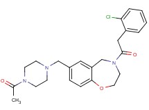7-[(4-acetyl-1-piperazinyl)methyl]-4-[(2-chlorophenyl)acetyl]-2,3,4,5-tetrahydro-1,4-benzoxazepine