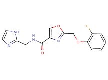 2-[(2-fluorophenoxy)methyl]-N-(1H-imidazol-2-ylmethyl)-1,3-oxazole-4-carboxamide