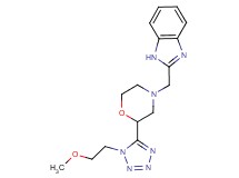 2-({2-[1-(2-methoxyethyl)-1H-tetrazol-5-yl]morpholin-4-yl}methyl)-1H-benzimidazole