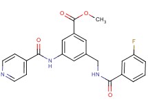 methyl 3-{[(3-fluorobenzoyl)amino]methyl}-5-(isonicotinoylamino)benzoate