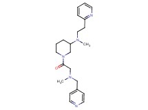 N-methyl-1-{[methyl(4-pyridinylmethyl)amino]acetyl}-N-[2-(2-pyridinyl)ethyl]-3-piperidinamine