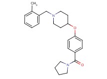 1-(2-methylbenzyl)-4-[4-(1-pyrrolidinylcarbonyl)phenoxy]piperidine