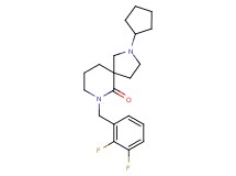 2-cyclopentyl-7-(2,3-difluorobenzyl)-2,7-diazaspiro[4.5]decan-6-one
