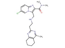 6-chloro-N,N-dimethyl-3-({[2-(4-methyl-5,6,7,8-tetrahydro-2-quinazolinyl)ethyl]amino}methyl)imidazo[1,2-a]pyridine-2-carboxamide