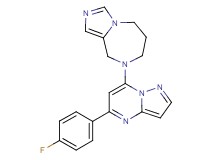 8-[5-(4-fluorophenyl)pyrazolo[1,5-a]pyrimidin-7-yl]-6,7,8,9-tetrahydro-5H-imidazo[1,5-a][1,4]diazepine