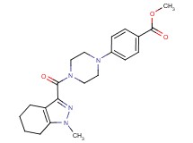 methyl 4-{4-[(1-methyl-4,5,6,7-tetrahydro-1H-indazol-3-yl)carbonyl]-1-piperazinyl}benzoate
