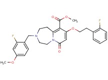 methyl 3-(2-fluoro-4-methoxybenzyl)-9-[2-(2-fluorophenyl)ethoxy]-7-oxo-1,2,3,4,5,7-hexahydropyrido[1,2-d][1,4]diazepine-10-carboxylate