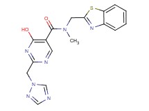 N-(1,3-benzothiazol-2-ylmethyl)-4-hydroxy-N-methyl-2-(1H-1,2,4-triazol-1-ylmethyl)pyrimidine-5-carboxamide