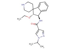 N-[(2R*,3R*)-2-ethoxy-2,3-dihydrospiro[indene-1,4'-piperidin]-3-yl]-1-isopropyl-1H-pyrazole-4-carboxamide