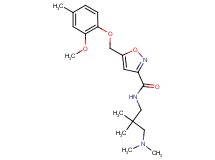 N-[3-(dimethylamino)-2,2-dimethylpropyl]-5-[(2-methoxy-4-methylphenoxy)methyl]-3-isoxazolecarboxamide