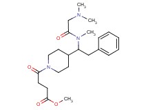 methyl 4-(4-{1-[(N,N-dimethylglycyl)(methyl)amino]-2-phenylethyl}-1-piperidinyl)-4-oxobutanoate