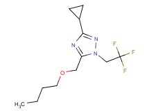 5-(butoxymethyl)-3-cyclopropyl-1-(2,2,2-trifluoroethyl)-1H-1,2,4-triazole