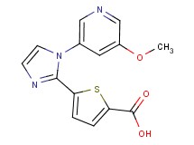 5-[1-(5-methoxypyridin-3-yl)-1H-imidazol-2-yl]thiophene-2-carboxylic acid