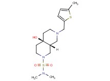 (4aR*,8aR*)-4a-hydroxy-N,N-dimethyl-7-[(5-methyl-2-thienyl)methyl]octahydro-2,7-naphthyridine-2(1H)-sulfonamide