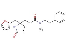 3-[2-(2-furylmethyl)-5-oxo-2-pyrrolidinyl]-N-methyl-N-(2-phenylethyl)propanamide
