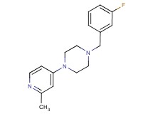 1-(3-fluorobenzyl)-4-(2-methyl-4-pyridinyl)piperazine