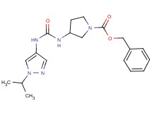 benzyl 3-({[(1-isopropyl-1H-pyrazol-4-yl)amino]carbonyl}amino)pyrrolidine-1-carboxylate
