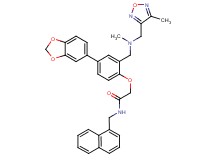 2-[4-(1,3-benzodioxol-5-yl)-2-({methyl[(4-methyl-1,2,5-oxadiazol-3-yl)methyl]amino}methyl)phenoxy]-N-(1-naphthylmethyl)acetamide