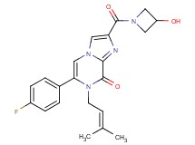 6-(4-fluorophenyl)-2-[(3-hydroxyazetidin-1-yl)carbonyl]-7-(3-methylbut-2-en-1-yl)imidazo[1,2-a]pyrazin-8(7H)-one