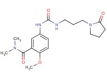 2-methoxy-N,N-dimethyl-5-[({[3-(2-oxopyrrolidin-1-yl)propyl]amino}carbonyl)amino]benzamide