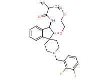 N-[(2R*,3R*)-1'-(2,3-difluorobenzyl)-2-(2-methoxyethoxy)-2,3-dihydrospiro[indene-1,4'-piperidin]-3-yl]-2-methylpropanamide