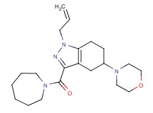 1-allyl-3-(1-azepanylcarbonyl)-5-(4-morpholinyl)-4,5,6,7-tetrahydro-1H-indazole